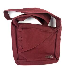 OGIO Brooklyn Handbag Burgundy Canvas Padded Tablet Holder Shoulder Bag New